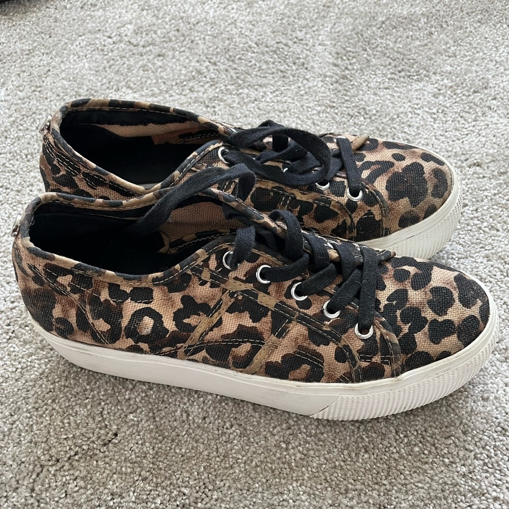 Steve Madden Cheetah Platform Sneakers